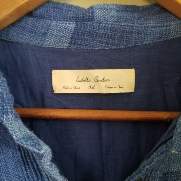 Isabella Sinclair blue plaid pattern dress size XL - Picture 4 of 7